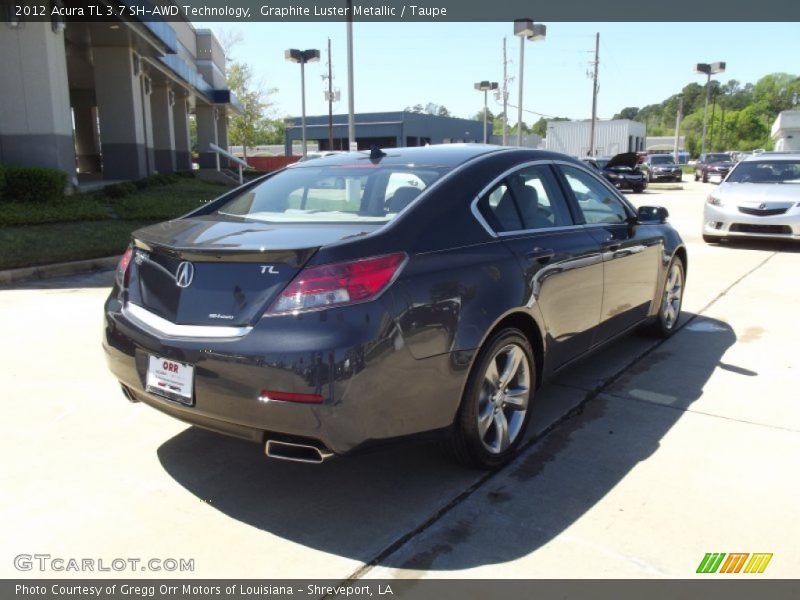 Graphite Luster Metallic / Taupe 2012 Acura TL 3.7 SH-AWD Technology