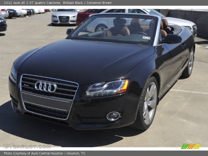 Brilliant Black / Cinnamon Brown 2012 Audi A5 2.0T quattro Cabriolet