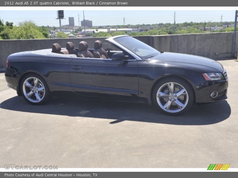 Brilliant Black / Cinnamon Brown 2012 Audi A5 2.0T quattro Cabriolet