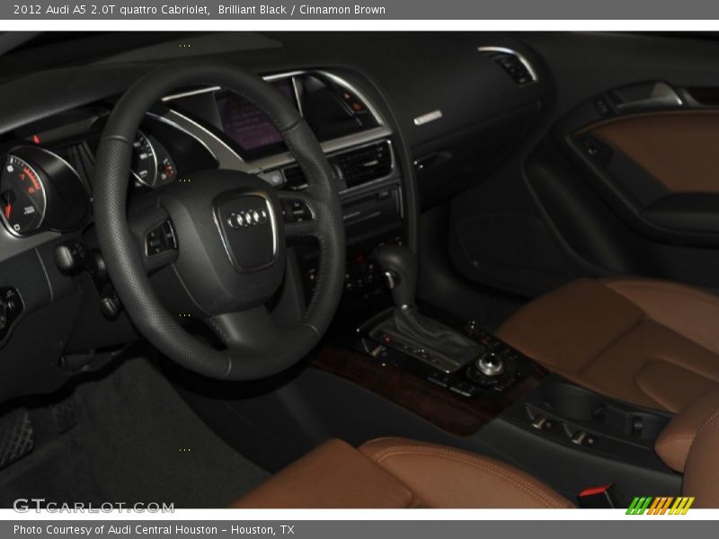 Brilliant Black / Cinnamon Brown 2012 Audi A5 2.0T quattro Cabriolet