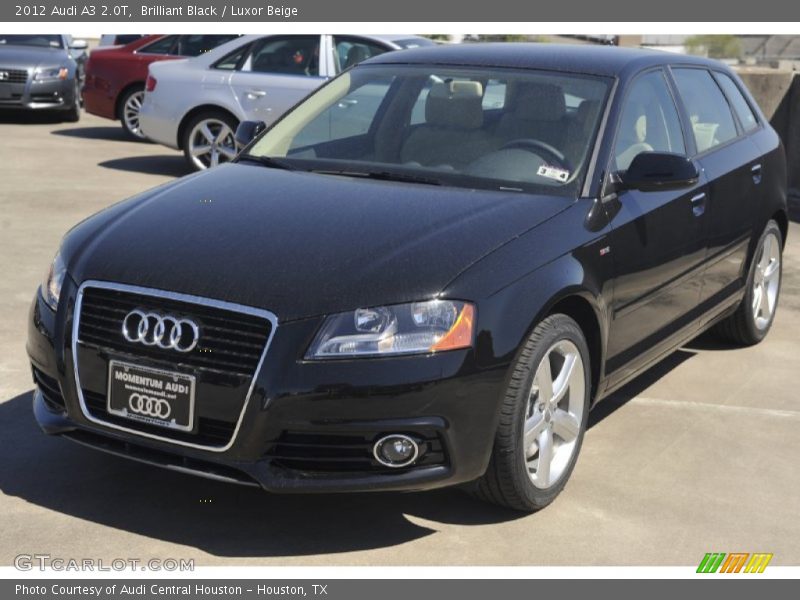 Brilliant Black / Luxor Beige 2012 Audi A3 2.0T