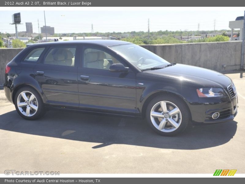 Brilliant Black / Luxor Beige 2012 Audi A3 2.0T