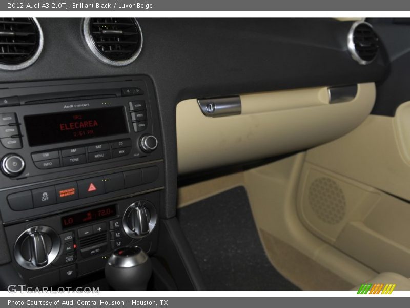 Brilliant Black / Luxor Beige 2012 Audi A3 2.0T