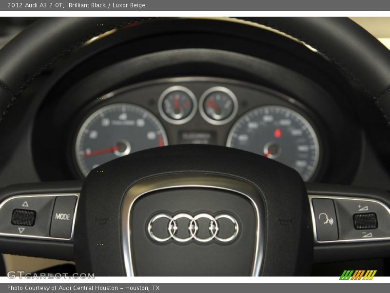 Brilliant Black / Luxor Beige 2012 Audi A3 2.0T