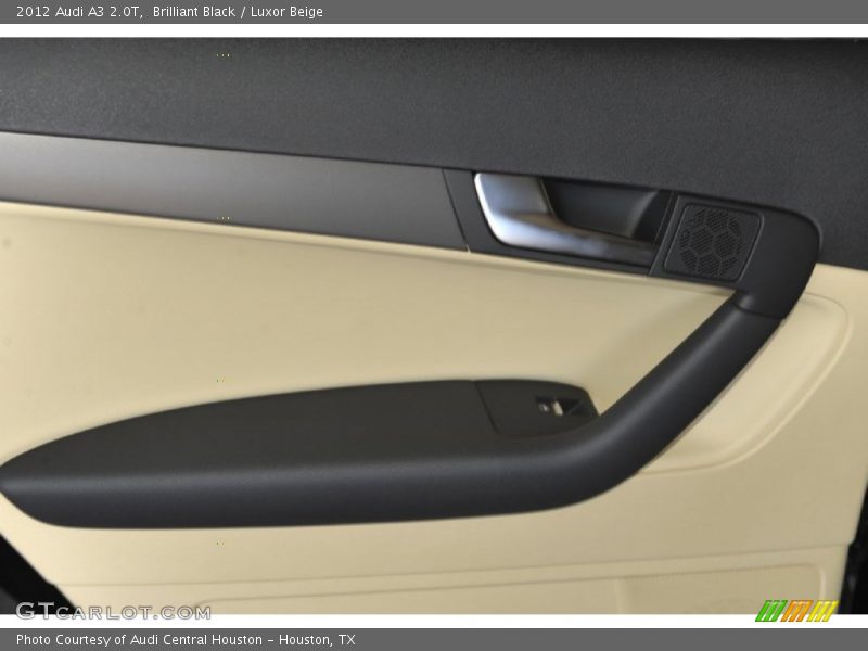 Brilliant Black / Luxor Beige 2012 Audi A3 2.0T