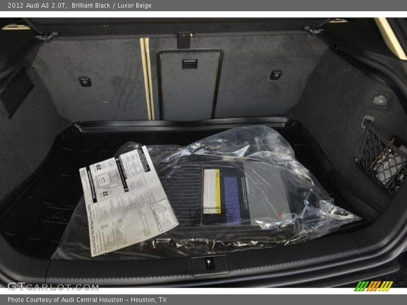 Brilliant Black / Luxor Beige 2012 Audi A3 2.0T