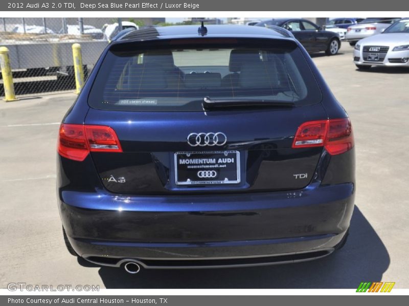 Deep Sea Blue Pearl Effect / Luxor Beige 2012 Audi A3 2.0 TDI