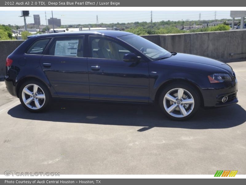 Deep Sea Blue Pearl Effect / Luxor Beige 2012 Audi A3 2.0 TDI