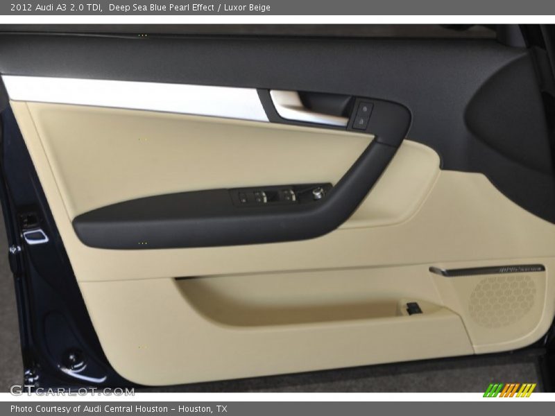 Deep Sea Blue Pearl Effect / Luxor Beige 2012 Audi A3 2.0 TDI