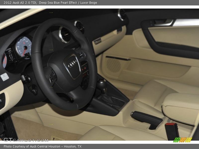 Deep Sea Blue Pearl Effect / Luxor Beige 2012 Audi A3 2.0 TDI