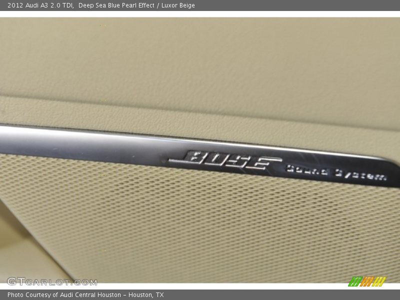 Deep Sea Blue Pearl Effect / Luxor Beige 2012 Audi A3 2.0 TDI