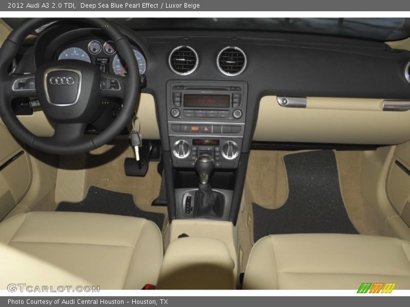Deep Sea Blue Pearl Effect / Luxor Beige 2012 Audi A3 2.0 TDI