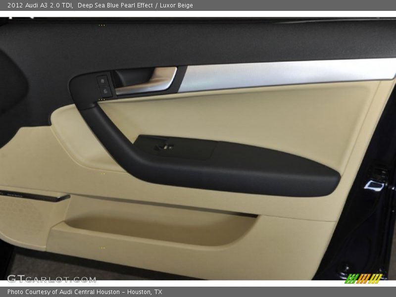 Deep Sea Blue Pearl Effect / Luxor Beige 2012 Audi A3 2.0 TDI