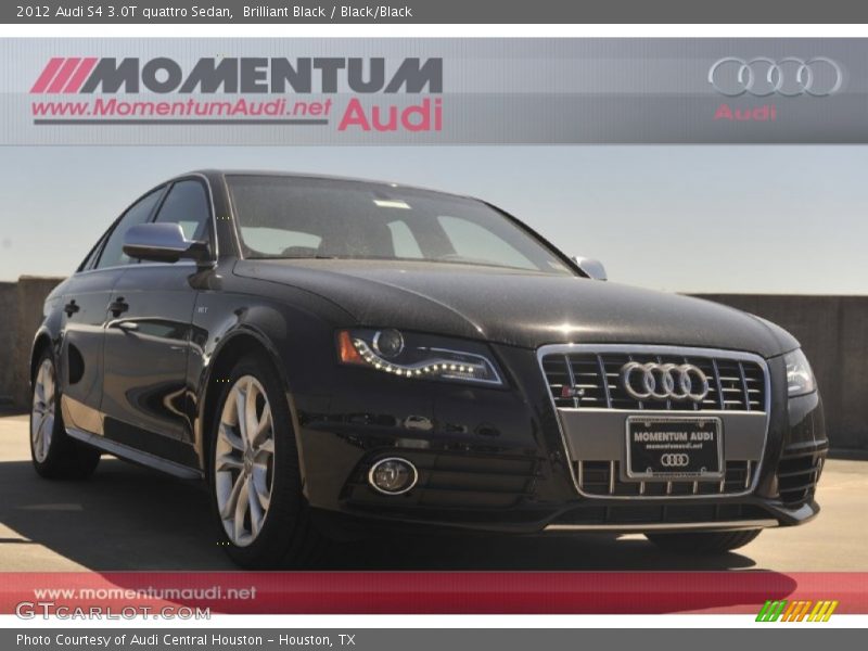 Brilliant Black / Black/Black 2012 Audi S4 3.0T quattro Sedan