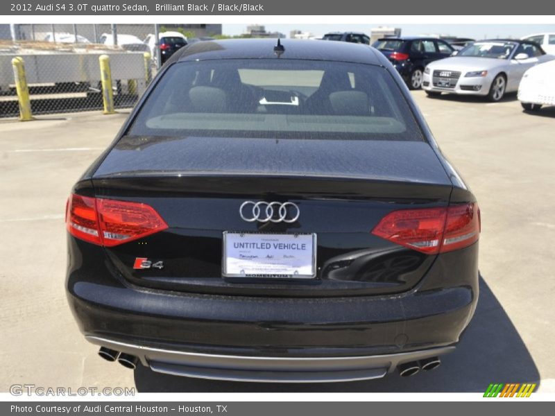 Brilliant Black / Black/Black 2012 Audi S4 3.0T quattro Sedan