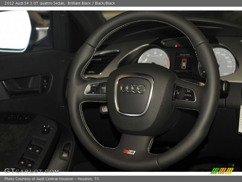 Brilliant Black / Black/Black 2012 Audi S4 3.0T quattro Sedan