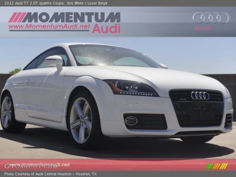 Ibis White / Luxor Beige 2012 Audi TT 2.0T quattro Coupe