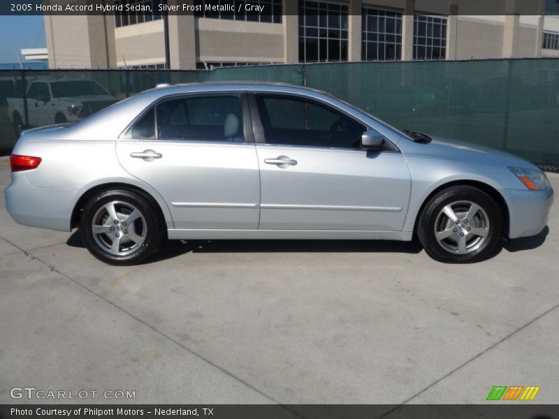 Silver Frost Metallic / Gray 2005 Honda Accord Hybrid Sedan