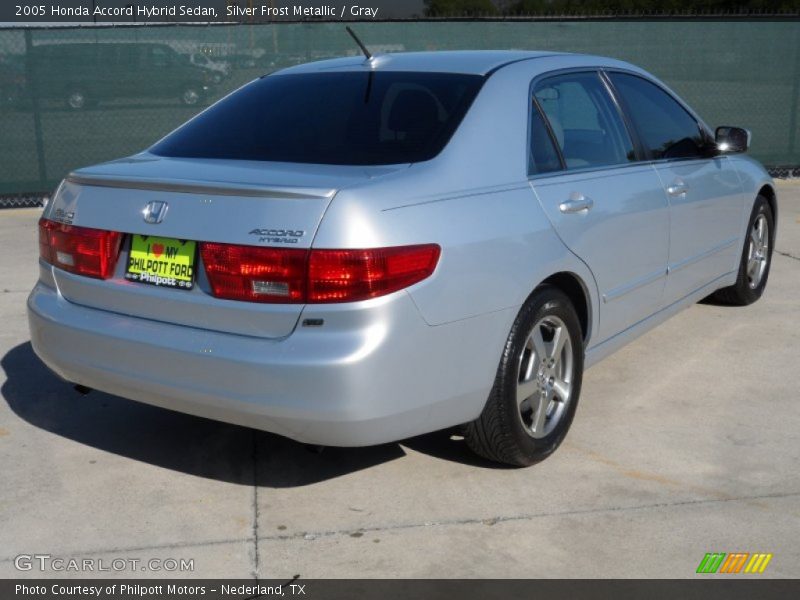 Silver Frost Metallic / Gray 2005 Honda Accord Hybrid Sedan