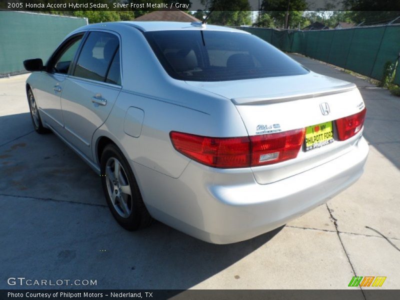 Silver Frost Metallic / Gray 2005 Honda Accord Hybrid Sedan