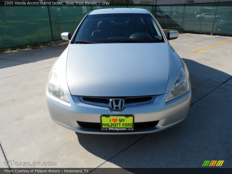Silver Frost Metallic / Gray 2005 Honda Accord Hybrid Sedan