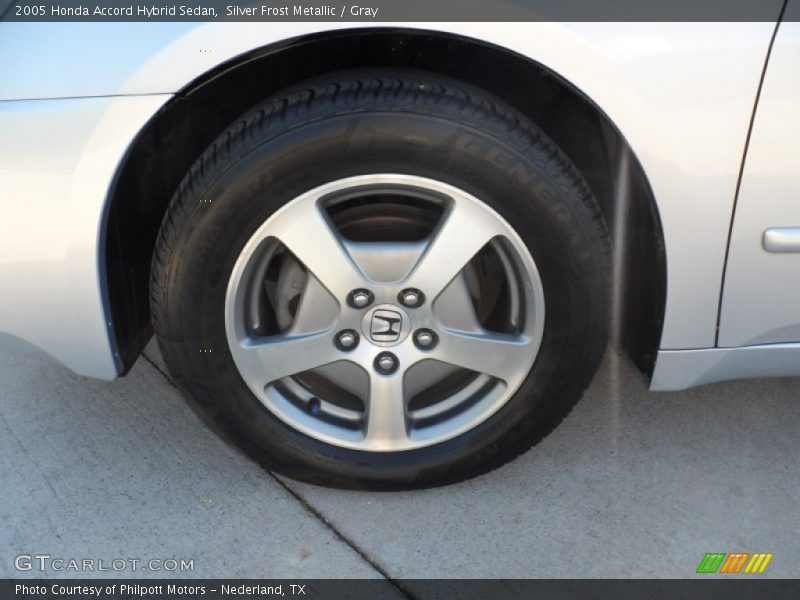 Silver Frost Metallic / Gray 2005 Honda Accord Hybrid Sedan