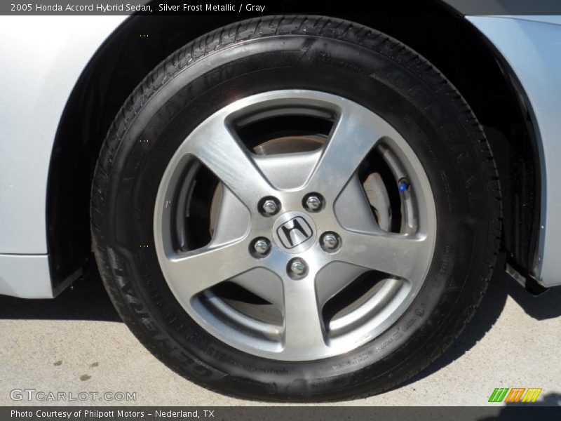 Silver Frost Metallic / Gray 2005 Honda Accord Hybrid Sedan