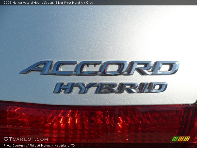 Silver Frost Metallic / Gray 2005 Honda Accord Hybrid Sedan
