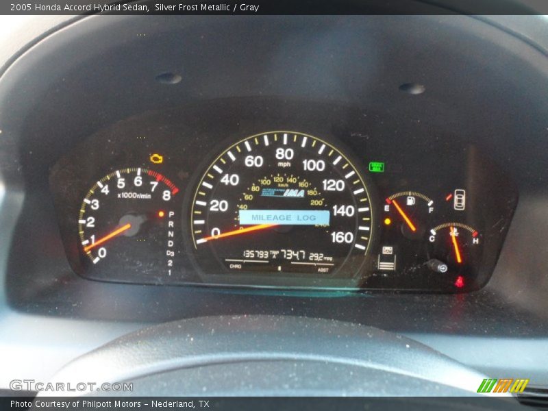 Silver Frost Metallic / Gray 2005 Honda Accord Hybrid Sedan