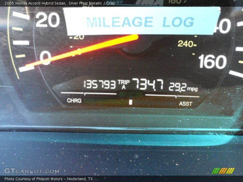 Silver Frost Metallic / Gray 2005 Honda Accord Hybrid Sedan