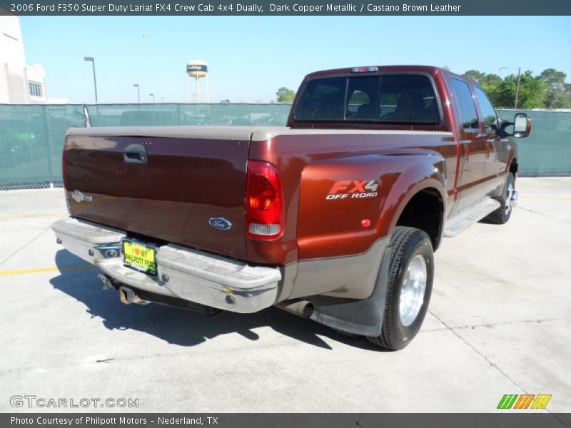 Dark Copper Metallic / Castano Brown Leather 2006 Ford F350 Super Duty Lariat FX4 Crew Cab 4x4 Dually