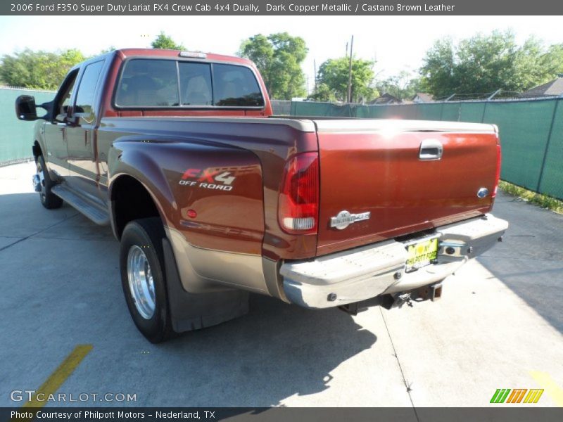 Dark Copper Metallic / Castano Brown Leather 2006 Ford F350 Super Duty Lariat FX4 Crew Cab 4x4 Dually