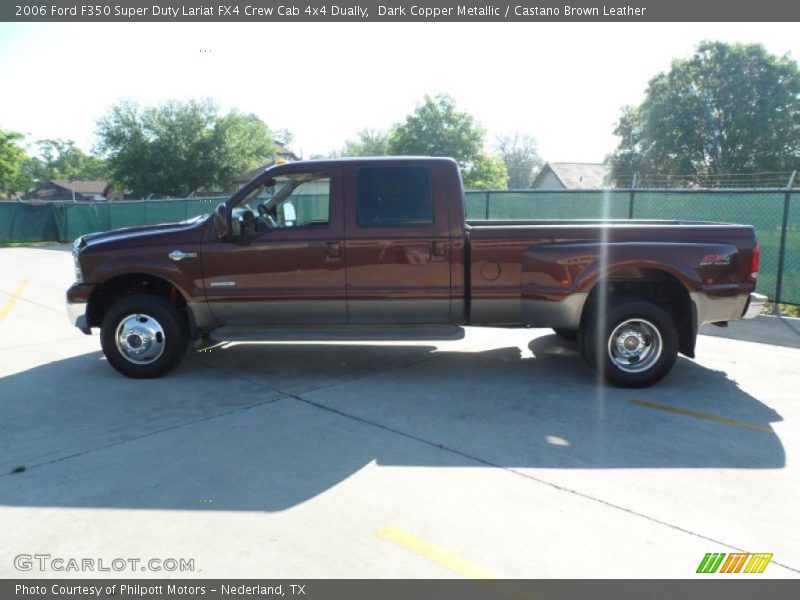 Dark Copper Metallic / Castano Brown Leather 2006 Ford F350 Super Duty Lariat FX4 Crew Cab 4x4 Dually