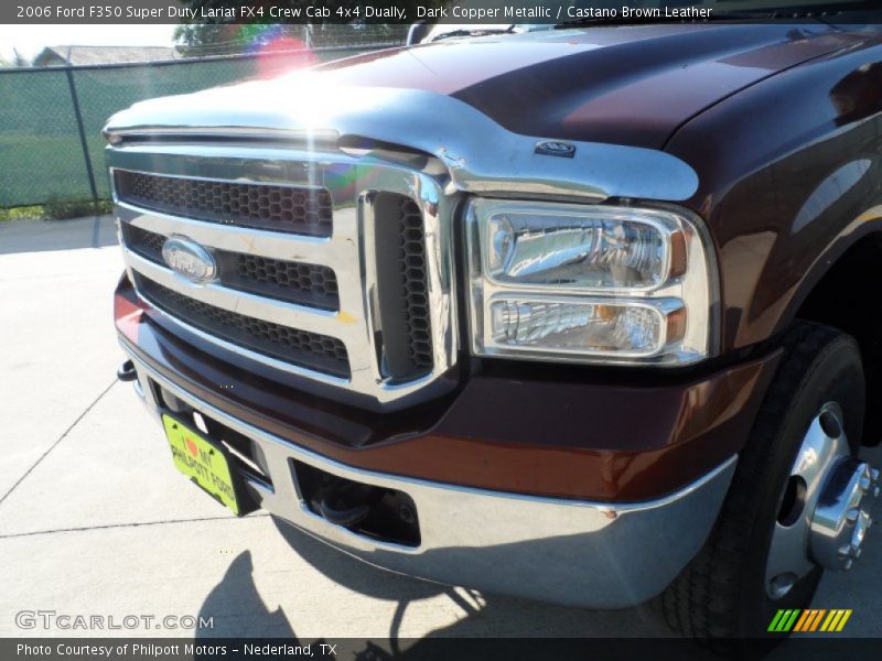 Dark Copper Metallic / Castano Brown Leather 2006 Ford F350 Super Duty Lariat FX4 Crew Cab 4x4 Dually