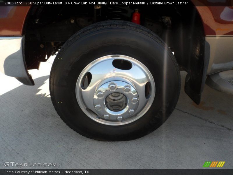 Dark Copper Metallic / Castano Brown Leather 2006 Ford F350 Super Duty Lariat FX4 Crew Cab 4x4 Dually
