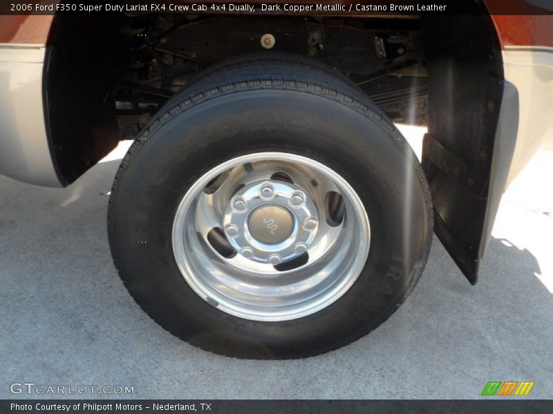 Dark Copper Metallic / Castano Brown Leather 2006 Ford F350 Super Duty Lariat FX4 Crew Cab 4x4 Dually
