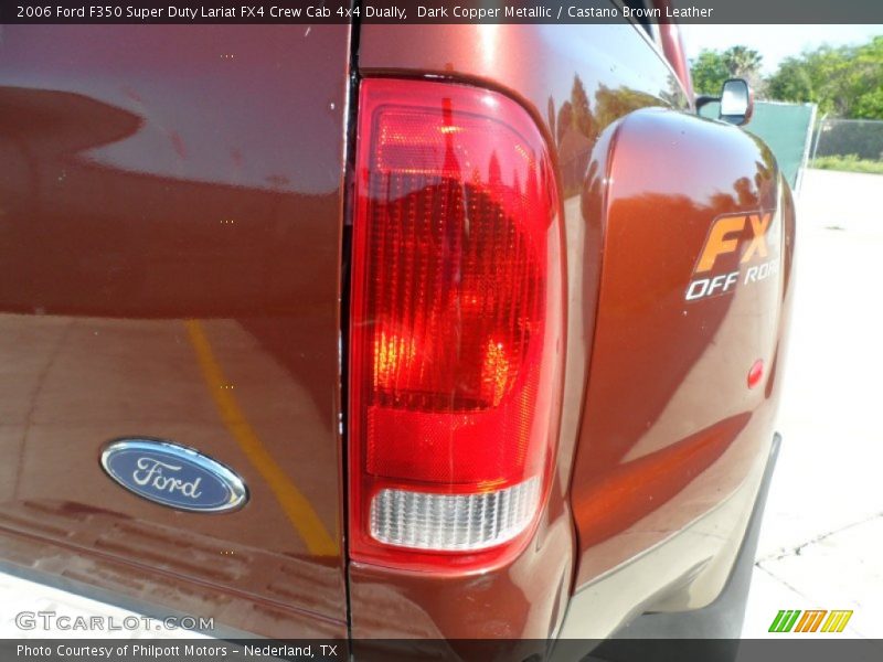 Dark Copper Metallic / Castano Brown Leather 2006 Ford F350 Super Duty Lariat FX4 Crew Cab 4x4 Dually