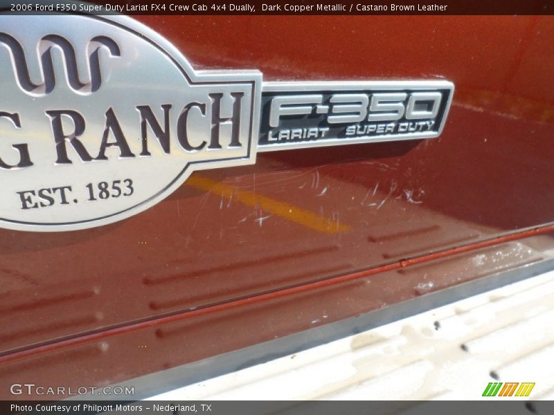 Dark Copper Metallic / Castano Brown Leather 2006 Ford F350 Super Duty Lariat FX4 Crew Cab 4x4 Dually