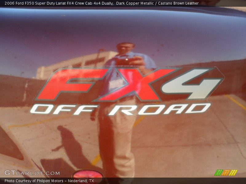 Dark Copper Metallic / Castano Brown Leather 2006 Ford F350 Super Duty Lariat FX4 Crew Cab 4x4 Dually