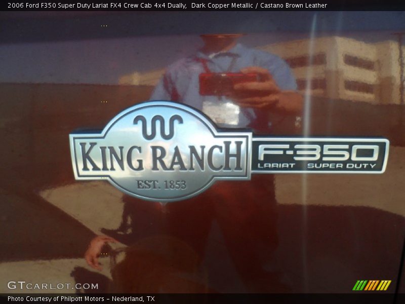 Dark Copper Metallic / Castano Brown Leather 2006 Ford F350 Super Duty Lariat FX4 Crew Cab 4x4 Dually