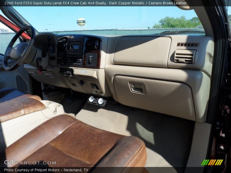 Dark Copper Metallic / Castano Brown Leather 2006 Ford F350 Super Duty Lariat FX4 Crew Cab 4x4 Dually