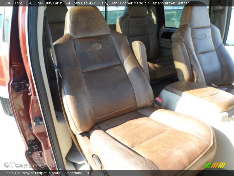 Dark Copper Metallic / Castano Brown Leather 2006 Ford F350 Super Duty Lariat FX4 Crew Cab 4x4 Dually