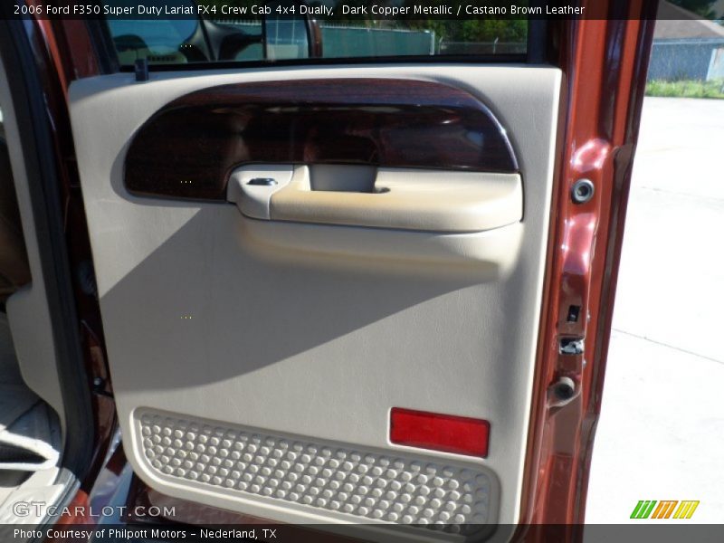 Dark Copper Metallic / Castano Brown Leather 2006 Ford F350 Super Duty Lariat FX4 Crew Cab 4x4 Dually