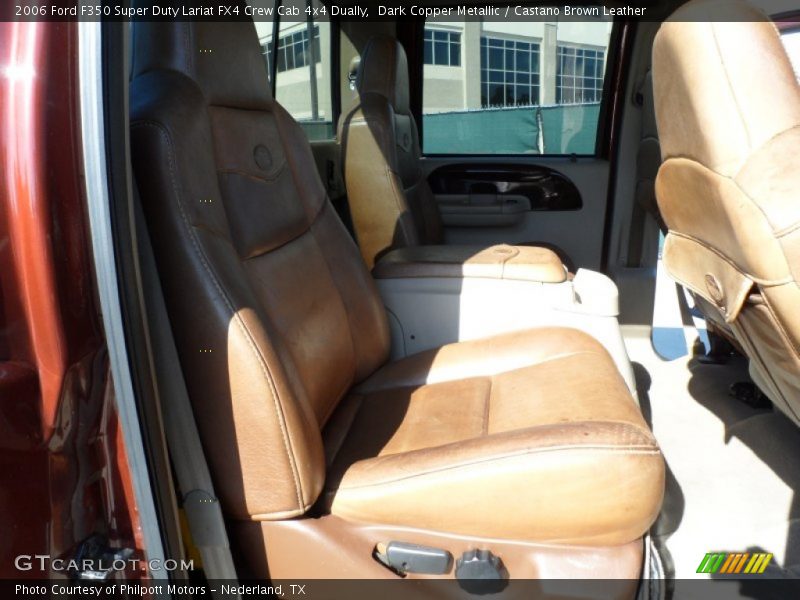Dark Copper Metallic / Castano Brown Leather 2006 Ford F350 Super Duty Lariat FX4 Crew Cab 4x4 Dually
