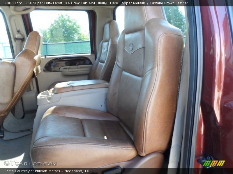 Dark Copper Metallic / Castano Brown Leather 2006 Ford F350 Super Duty Lariat FX4 Crew Cab 4x4 Dually