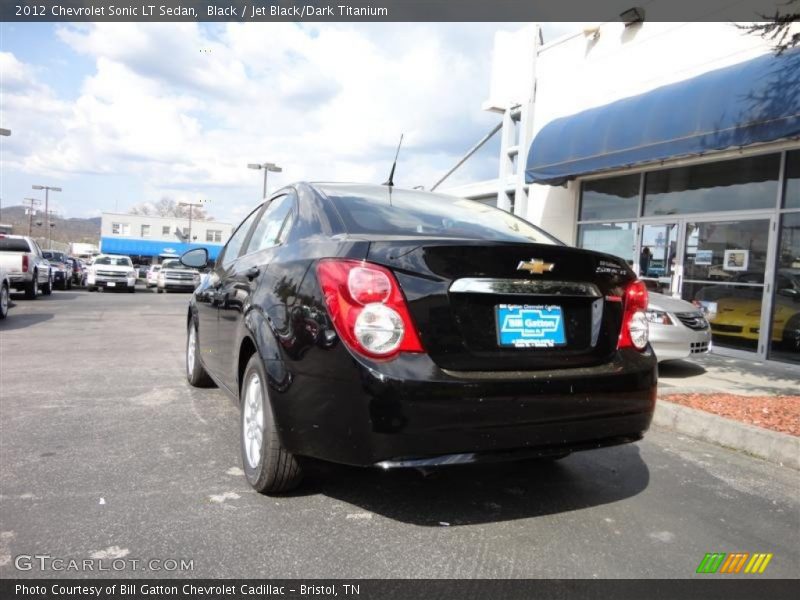 Black / Jet Black/Dark Titanium 2012 Chevrolet Sonic LT Sedan
