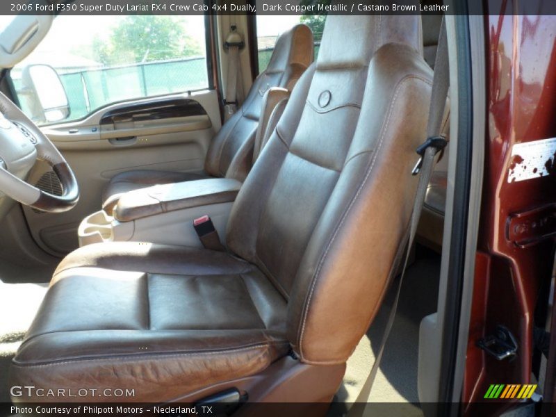 Dark Copper Metallic / Castano Brown Leather 2006 Ford F350 Super Duty Lariat FX4 Crew Cab 4x4 Dually