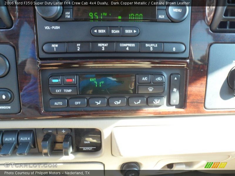 Dark Copper Metallic / Castano Brown Leather 2006 Ford F350 Super Duty Lariat FX4 Crew Cab 4x4 Dually