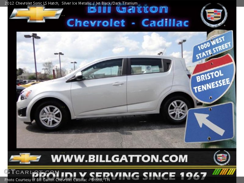 Silver Ice Metallic / Jet Black/Dark Titanium 2012 Chevrolet Sonic LS Hatch