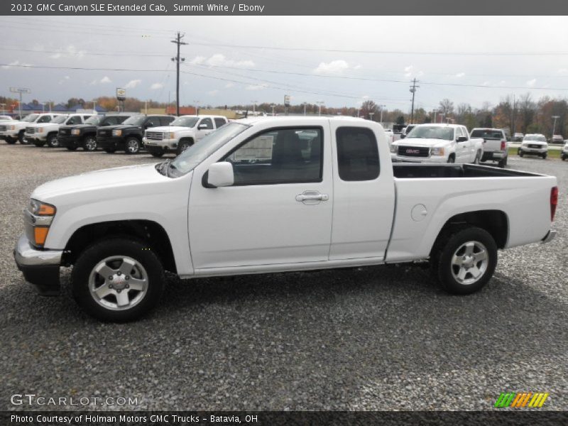 Summit White / Ebony 2012 GMC Canyon SLE Extended Cab